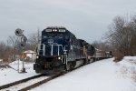 MEC 5963 Leads the Wreck Train in Biddeford